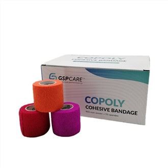 5 cm Non Woven Flexibel Gaze Bandage Självhäftande Sammanhängande Elastiskt Bandage